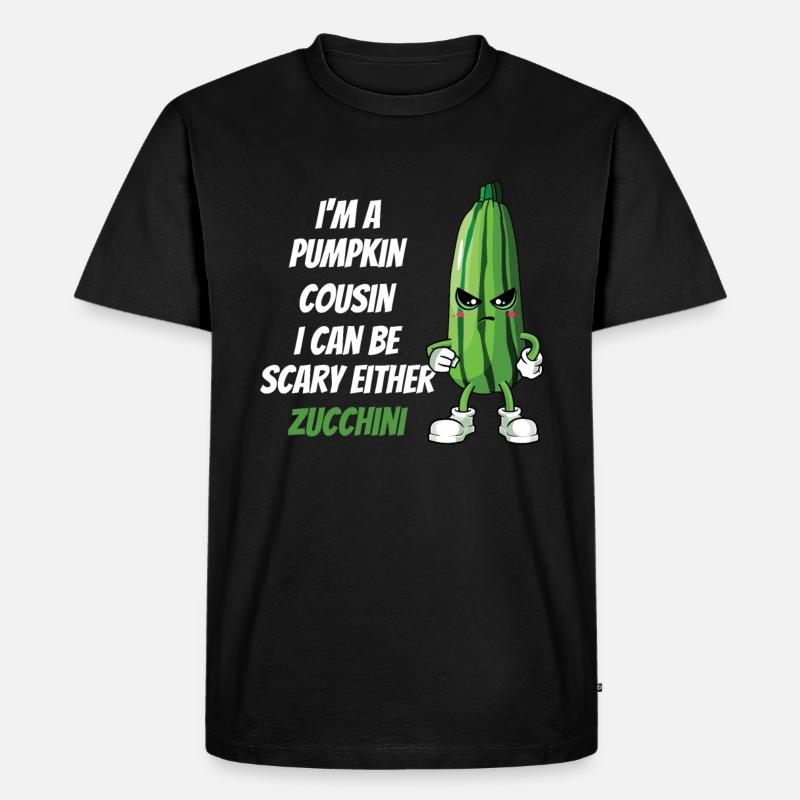 Zucchini - Männer Premium Bio T-Shirt - Schwarz