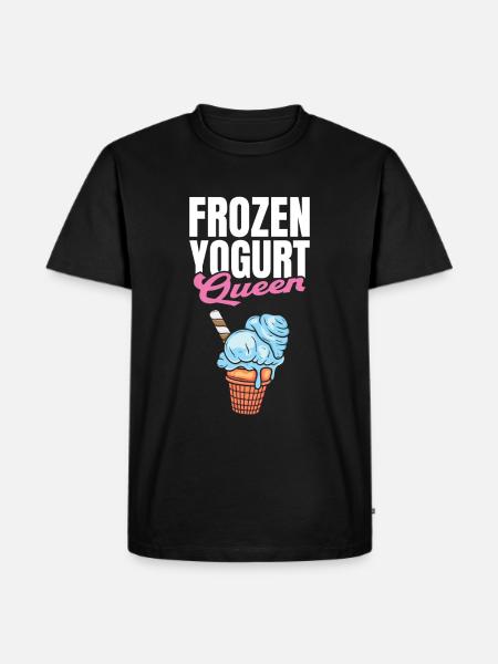 Frozen Yogurt Queen - Men's Premium Organic T-Shirt - black