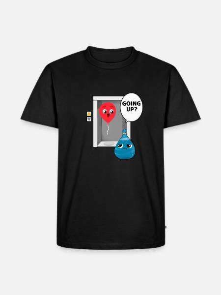 Balloon Elevator Saying - Men's Premium Organic T-Shirt - black