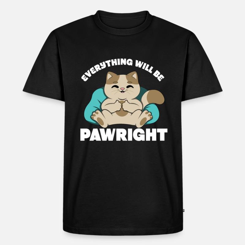 Alles wird gut werden - Männer Premium Bio T-Shirt - Schwarz