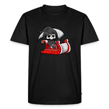 La Faucheuse - T-shirt Premium bio Homme - noir - Devant - Nico (187cm)