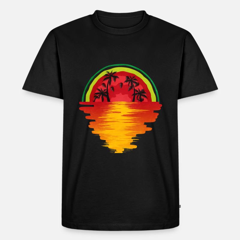 Pastèque - T-shirt Premium bio Homme - noir