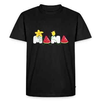 Pastèque - T-shirt Premium bio Homme - noir - Devant - Nico (187cm)