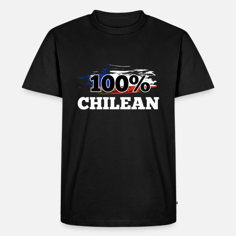 Chile - Männer Premium Bio T-Shirt - Schwarz
