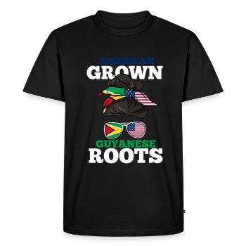 Guyana - Men's Premium Organic T-Shirt - black - Front - Nico (187cm)