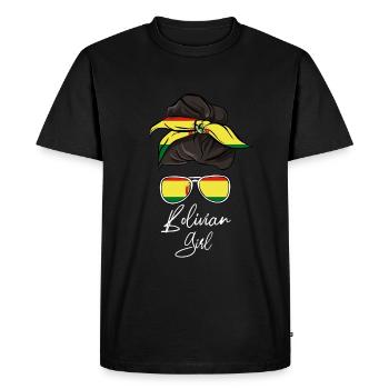 Bolivie - T-shirt Premium bio Homme - noir - Devant - Nico (187cm)