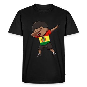 Bolivie - T-shirt Premium bio Homme - noir - Devant - Nico (187cm)