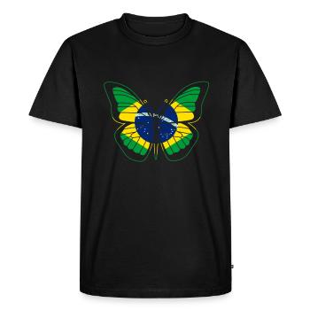 Brésil - T-shirt Premium bio Homme - noir - Devant - Nico (187cm)