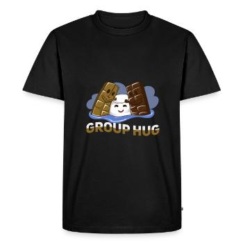 Chocolate - Men's Premium Organic T-Shirt - black - Front - Nico (187cm)