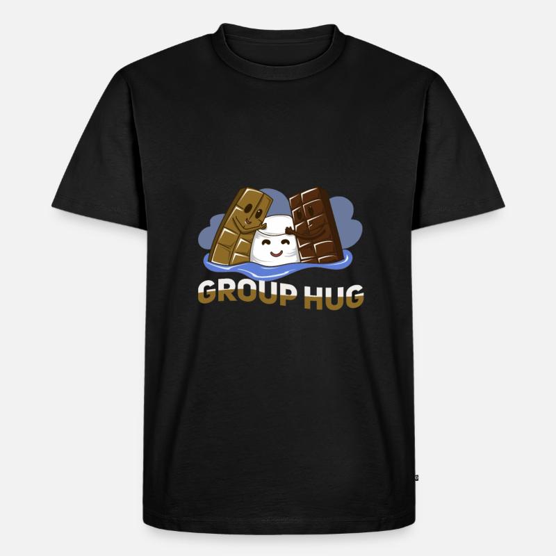 Schokolade - Männer Premium Bio T-Shirt - Schwarz