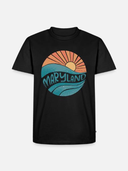 Maryland - Men's Premium Organic T-Shirt - black
