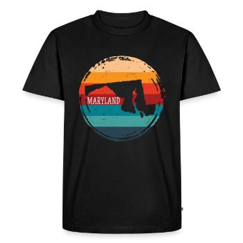 Maryland - T-shirt Premium bio Homme - noir - Devant - Nico (187cm)