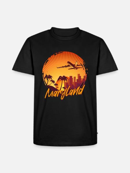 Maryland - Men's Premium Organic T-Shirt - black