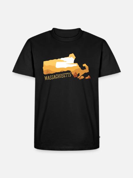 Massachusetts - Men's Premium Organic T-Shirt - black