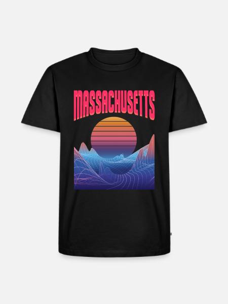 Massachusetts - Men's Premium Organic T-Shirt - black