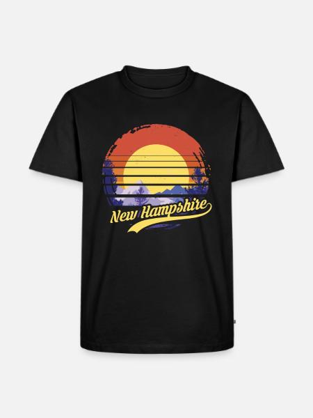 New Hampshire - Men's Premium Organic T-Shirt - black