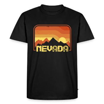 Nevada - T-shirt Premium bio Homme - noir - Devant - Nico (187cm)