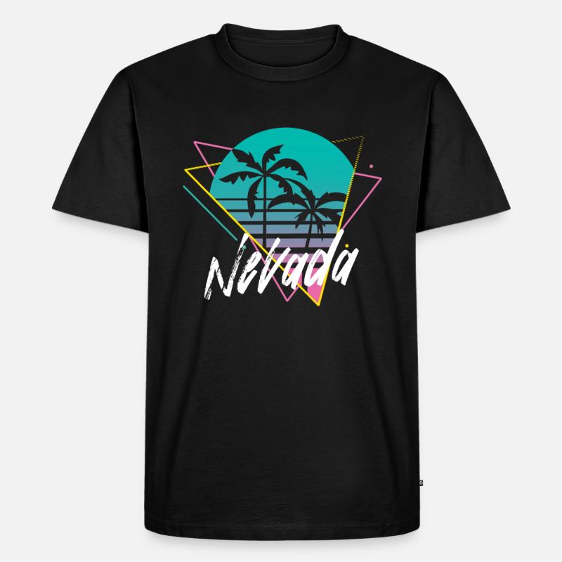 Nevada - Männer Premium Bio T-Shirt - Schwarz
