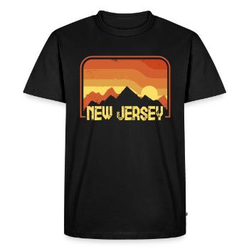 New Jersey - Men's Premium Organic T-Shirt - black - Front - Nico (187cm)
