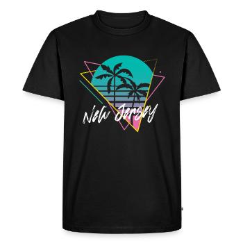 New Jersey - Men's Premium Organic T-Shirt - black - Front - Nico (187cm)