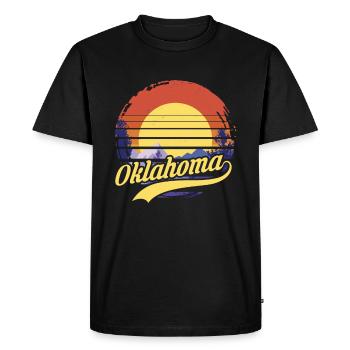 Oklahoma - T-shirt Premium bio Homme - noir - Devant - Nico (187cm)