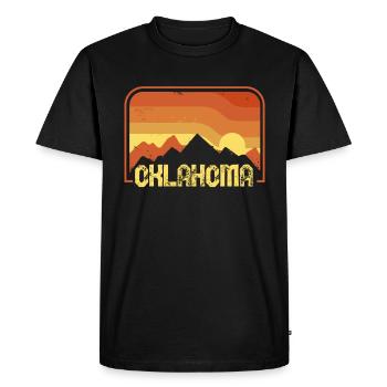 Oklahoma - T-shirt Premium bio Homme - noir - Devant - Nico (187cm)