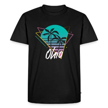 Ohio - Men's Premium Organic T-Shirt - black - Front - Nico (187cm)