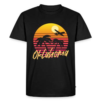 Oklahoma - T-shirt Premium bio Homme - noir - Devant - Nico (187cm)