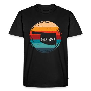 Oklahoma - T-shirt Premium bio Homme - noir - Devant - Nico (187cm)