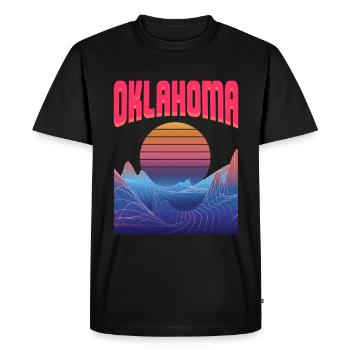 Oklahoma - T-shirt Premium bio Homme - noir - Devant - Nico (187cm)
