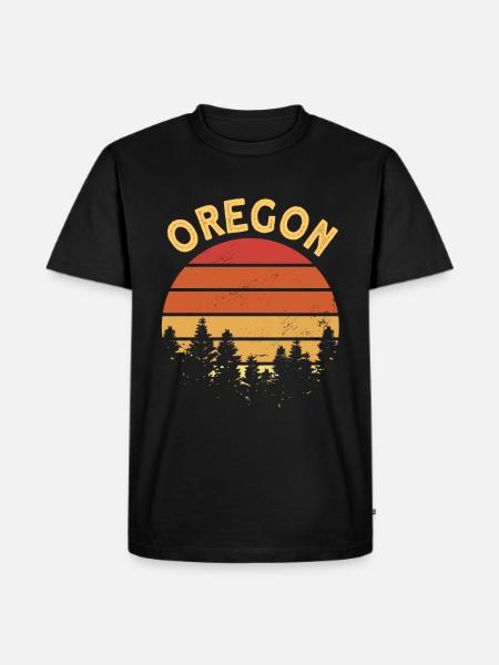 Oregon - Men's Premium Organic T-Shirt - black