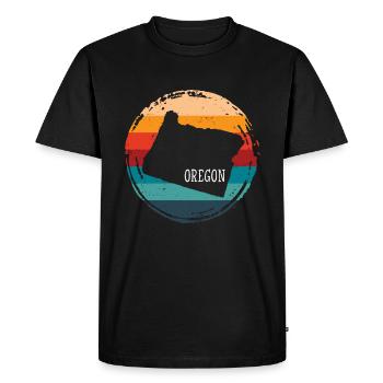 Oregon - T-shirt Premium bio Homme - noir - Devant - Nico (187cm)