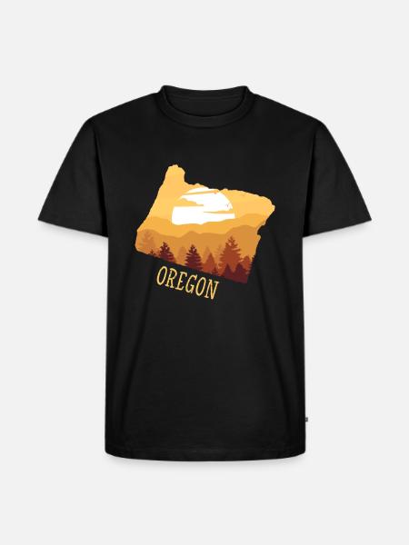Oregon - Men's Premium Organic T-Shirt - black