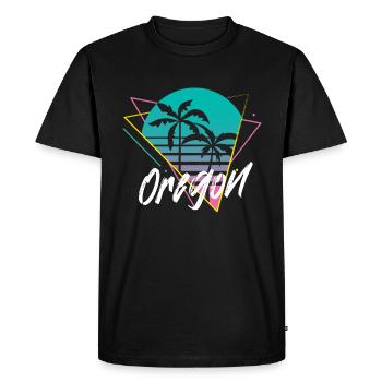 Oregon - T-shirt Premium bio Homme - noir - Devant - Nico (187cm)
