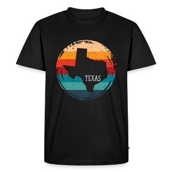 Texas - T-shirt Premium bio Homme - noir - Devant - Nico (187cm)