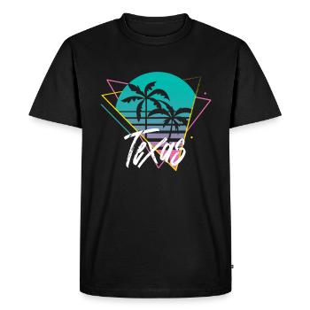 Texas - T-shirt Premium bio Homme - noir - Devant - Nico (187cm)