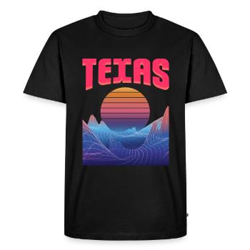 Texas - T-shirt Premium bio Homme - noir - Devant - Nico (187cm)