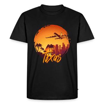 Texas - T-shirt Premium bio Homme - noir - Devant - Nico (187cm)