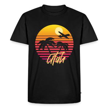 Utah - T-shirt Premium bio Homme - noir - Devant - Nico (187cm)