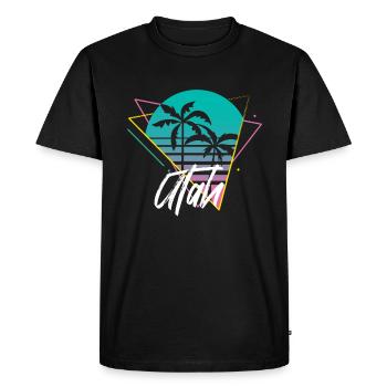 Utah - T-shirt Premium bio Homme - noir - Devant - Nico (187cm)