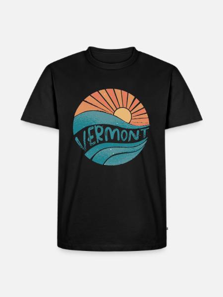 Vermont - Men's Premium Organic T-Shirt - black