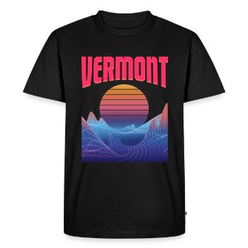 Vermont - T-shirt Premium bio Homme - noir - Devant - Nico (187cm)