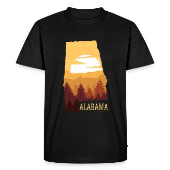 Alabama - T-shirt Premium bio Homme - noir - Devant - Nico (187cm)