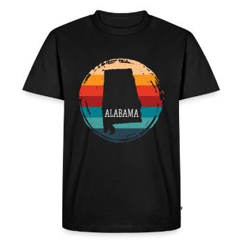 Alabama - T-shirt Premium bio Homme - noir - Devant - Nico (187cm)