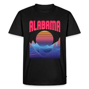 Alabama - T-shirt Premium bio Homme - noir - Devant - Nico (187cm)