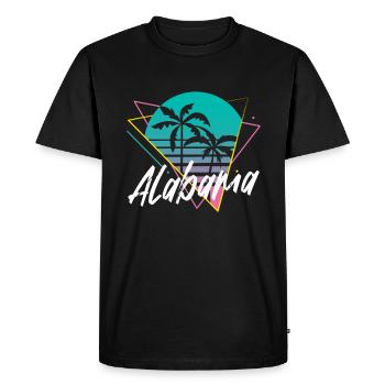 Alabama - T-shirt Premium bio Homme - noir - Devant - Nico (187cm)