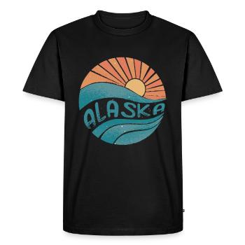 Alaska - Men's Premium Organic T-Shirt - black - Front - Nico (187cm)