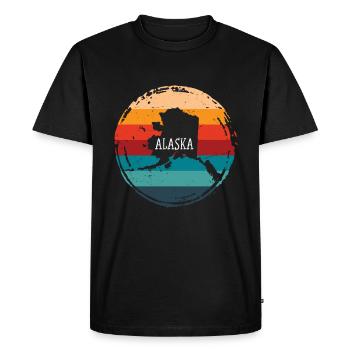 Alaska - Men's Premium Organic T-Shirt - black - Front - Nico (187cm)