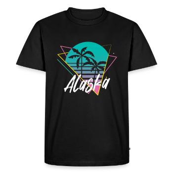 Alaska - Men's Premium Organic T-Shirt - black - Front - Nico (187cm)