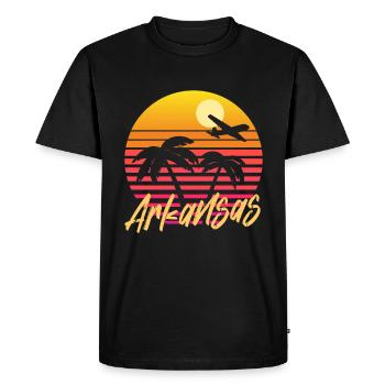 Arkansas - T-shirt Premium bio Homme - noir - Devant - Nico (187cm)